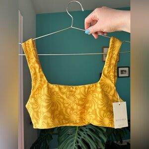 September the Line Eden Top Sun Ray Gold Print (L)